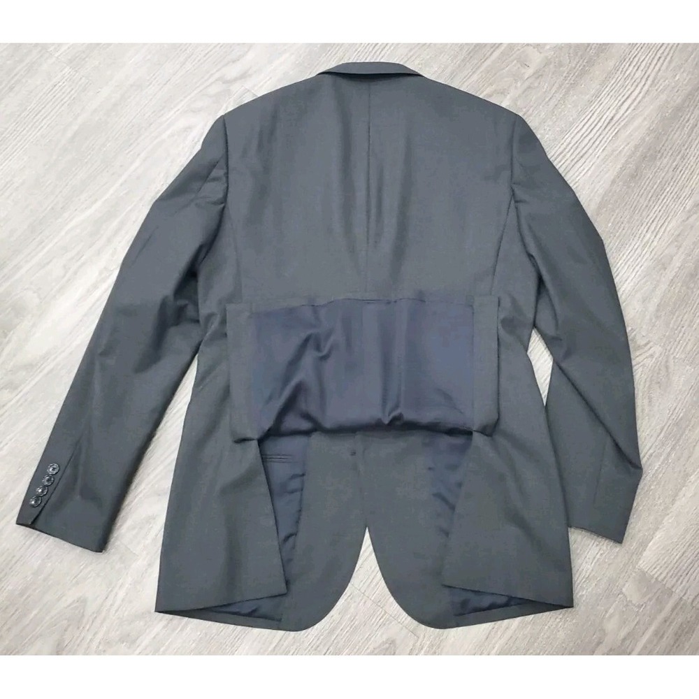 J.Crew Ludlow Loro Piana Blazer Gray 42 L Charcoal Wool Super 120s Suit Jacket - Picture 5 of 16